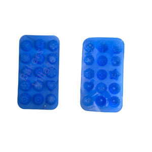15 Flower Shaped Silicone Mould