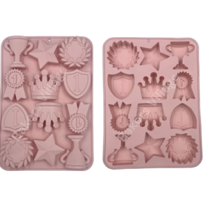Crown Star Trophy Medal silicone mould