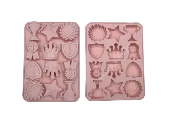 Crown Star Trophy Medal silicone mould