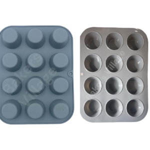 Cupcake pan silicone mould