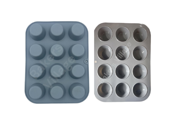 Cupcake pan silicone mould