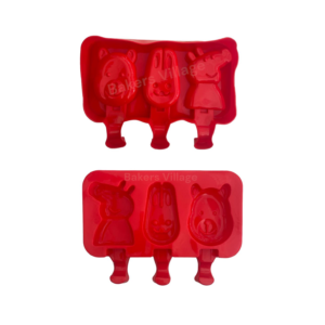 Silicone Bunny, Kitty & Bear Ice-Cream Mould