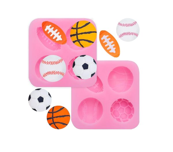 $ cavity football, basketball, rugby, volleyball fondant mould